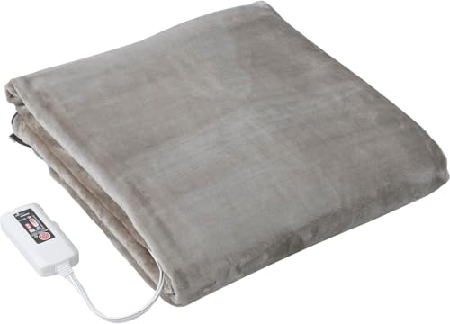 電気毛布 掛け/敷き兼用 ダブル フランネル 省エネぐっすりモード(タイマー)付き 本体丸洗い可 ブラウン YMK-FKPTS61 10,176円