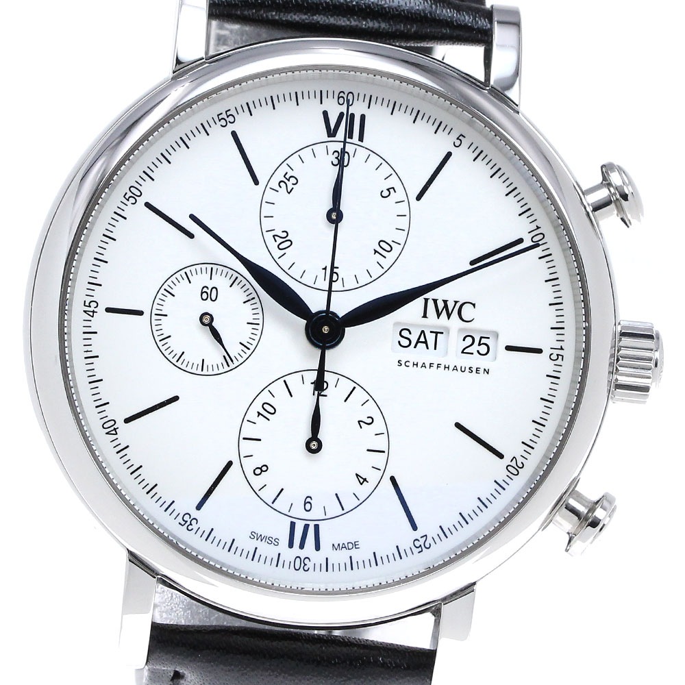 IWC IWC SCHAFFHAUSEN IW391024 ポートフィノ 150イヤーズ クロノグラフ 自動巻き メンズ 良品 保証書付き_832241【中古】