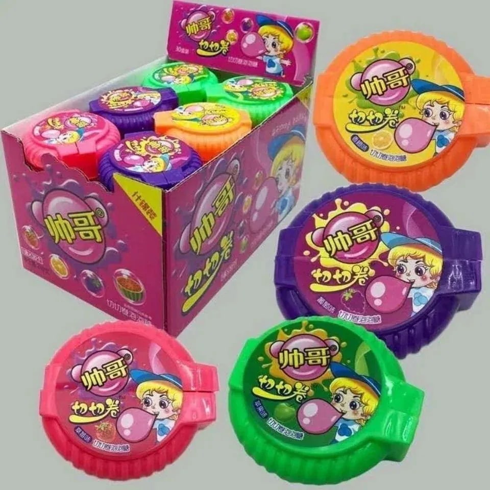 1つ買うと1つ無料3060901Pcs ハンサムガイカットロールバブルガムインガムカットロールシュガーバブルロールキャンディ子供ロール箱入りノスタルジックな楽しいキャンディキャンディこどもの