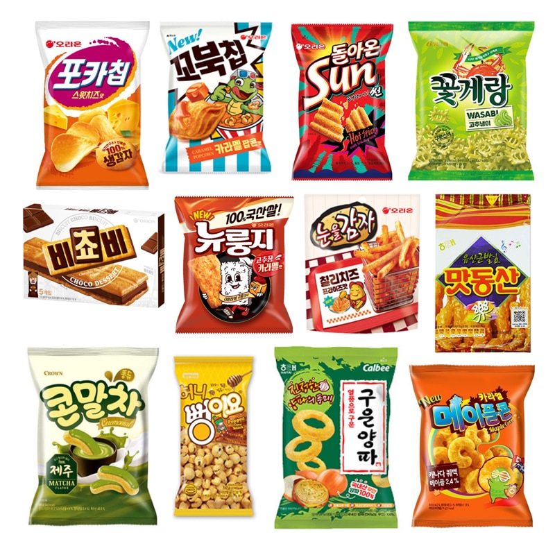 韓国 一人気の お菓子 コレクション 今ホットなベストセラー12種セット 韓国のお菓子 おかし