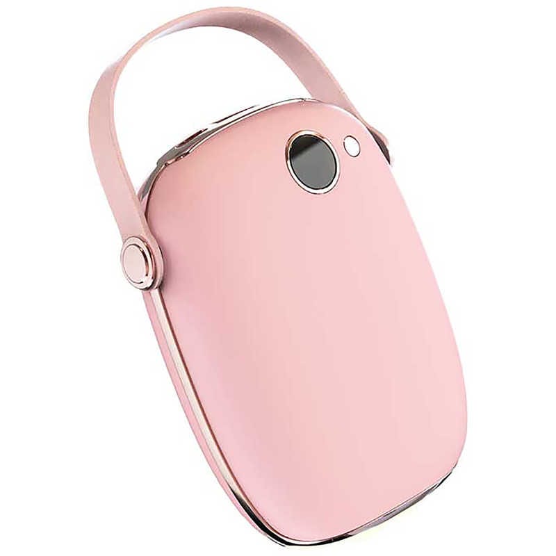 コンピューケースジャパン　あったかモバイルバッテリー(3段階温調) 温度表示デジタル表記で一目で認識 ベルト(取っ手)付き agreen ピンク　JMBMH50H