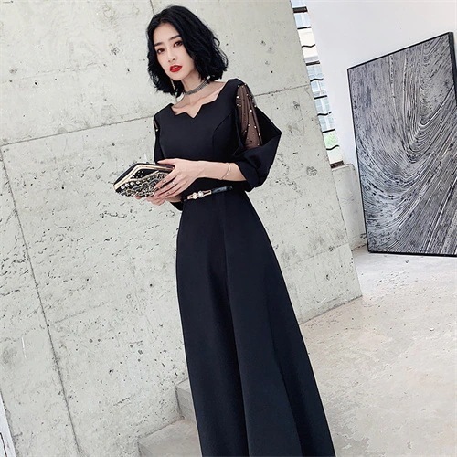 2024 春 パーティードレス 結婚式 ウエディング 大人 成人式 黒 安い 上品 お呼ばれ 食事会 二次会 20代 30代 5,550円