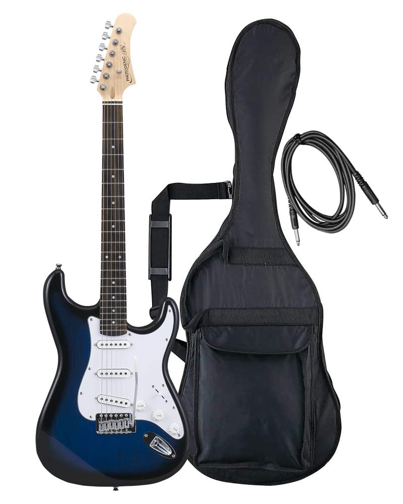 PhotoGenic エレキギター STタイプ ST-180/BLS ブルーサンバースト [ソフトケース/シールド/調整用レンチ付属] 11,570円