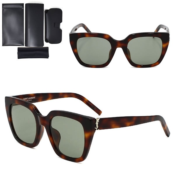 サングラス SAINT LAURENT SL M143/F-003 サングラス アジアンフィット メンズ レディース ユニセックス SLM143F-003 ハバナ グリーン