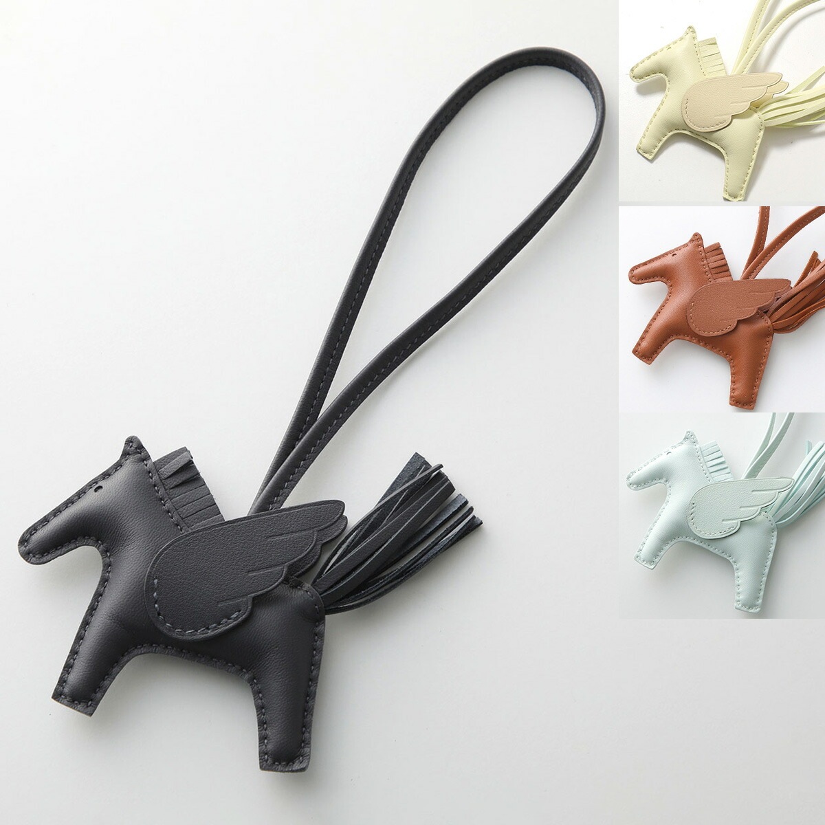 HERMES エルメス チャーム ロデオペガサス タッチ PM RODEO PEGASUS TOUCH H083010CA アニョーミロ+スイフト レザーホルダー SO