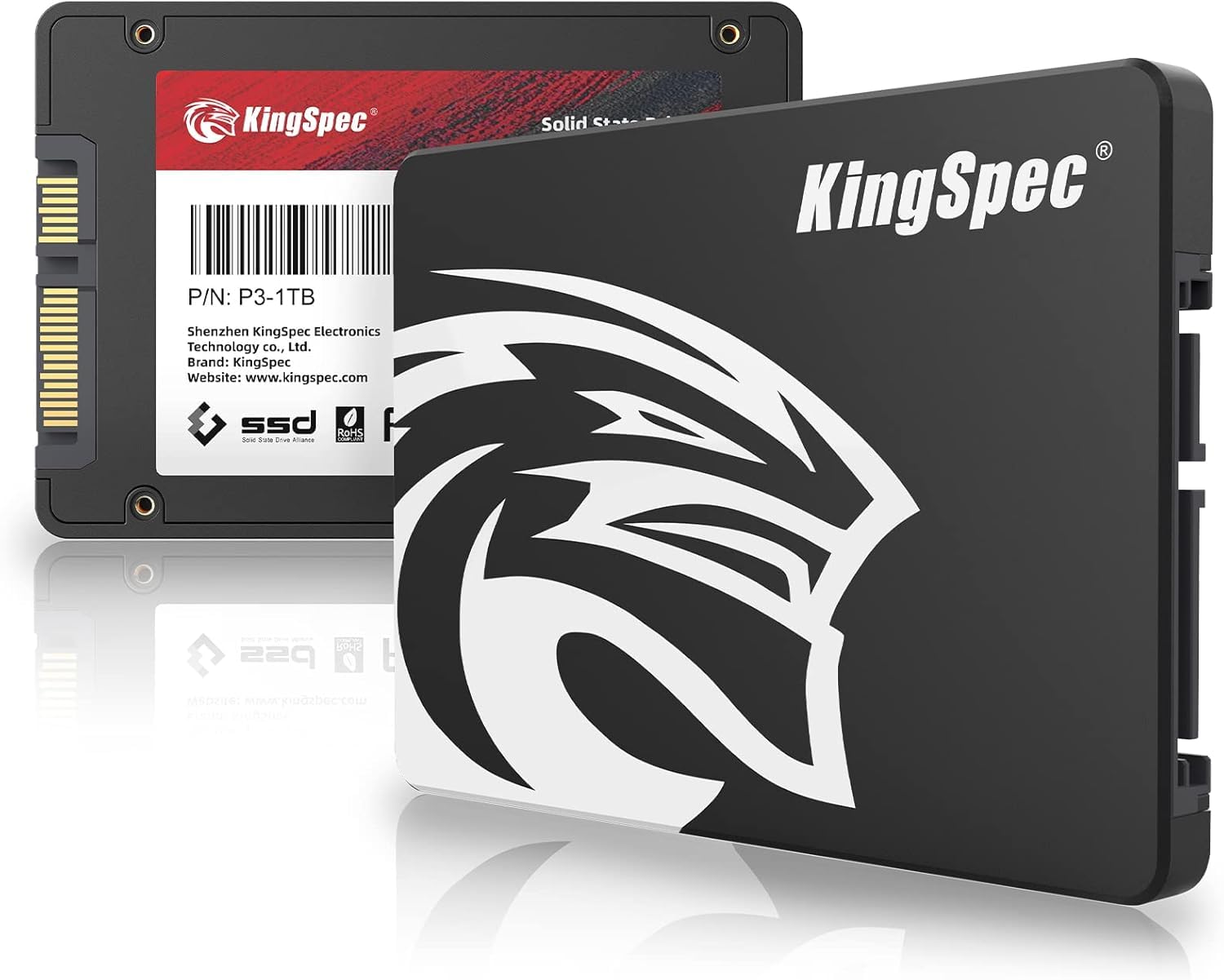 KingSpec SSD 1TB SATAIII 6Gb/s 2.5インチ内蔵SSD 最大読込：570MB/s (R：570MB/sW：540MB/s) 3D NAND SATA SSD メーカー保