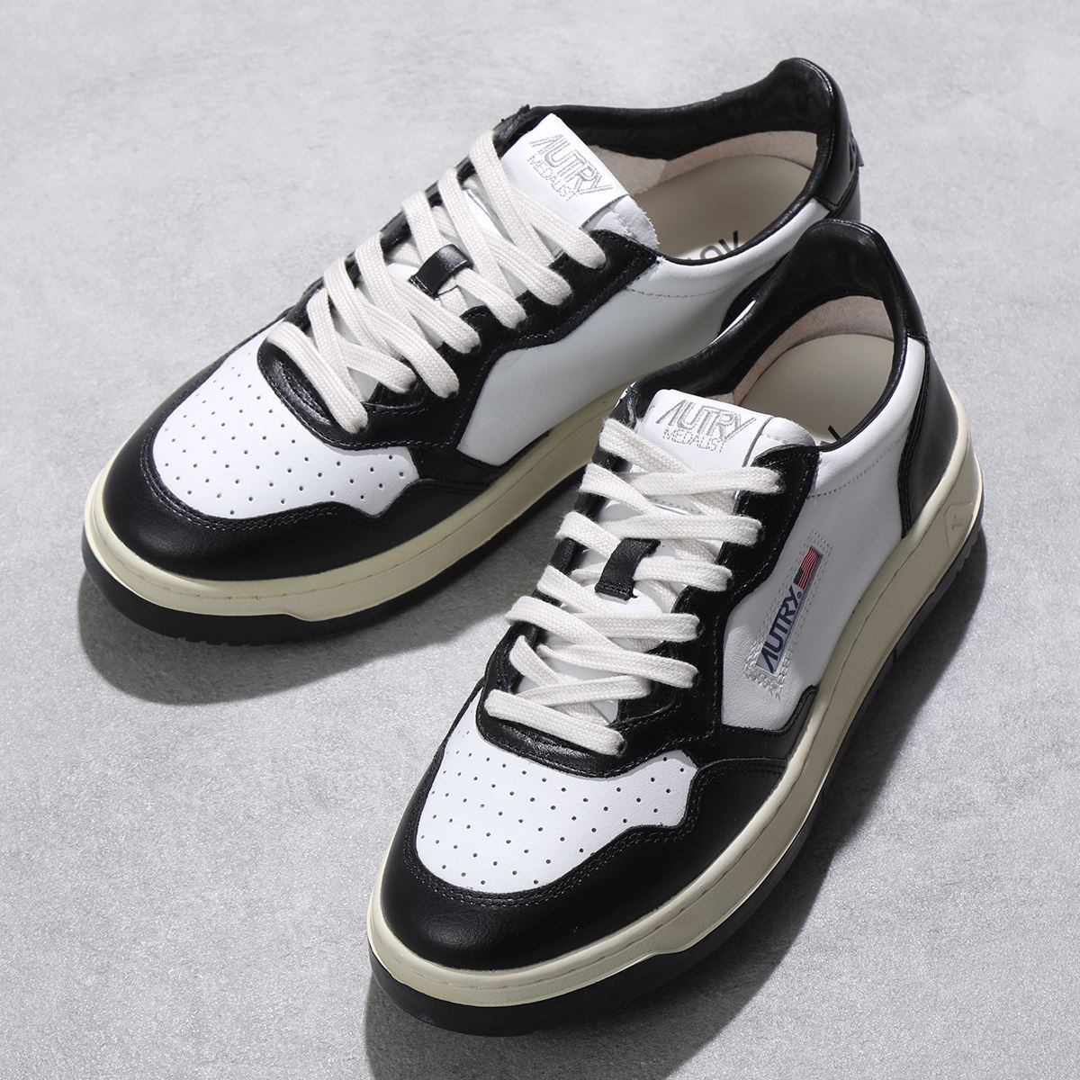 AUTRY オートリー スニーカー MEDALIST メダリスト AULM WB01 メンズ ローカット レザー シューズ 靴 BLACK