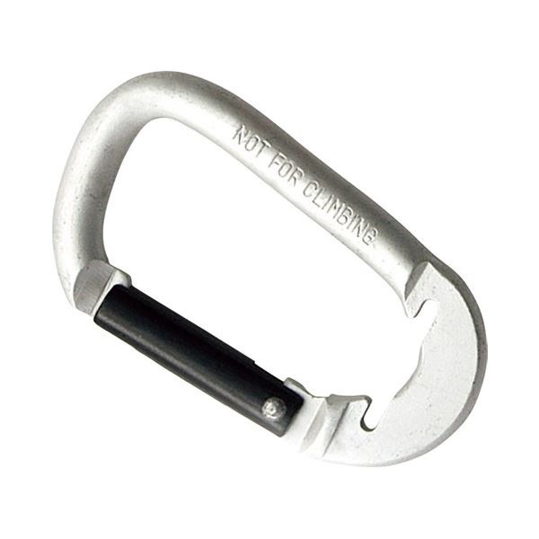 （まとめ）角利産業 アルミカラビナ 6mm 銀[x10セット]