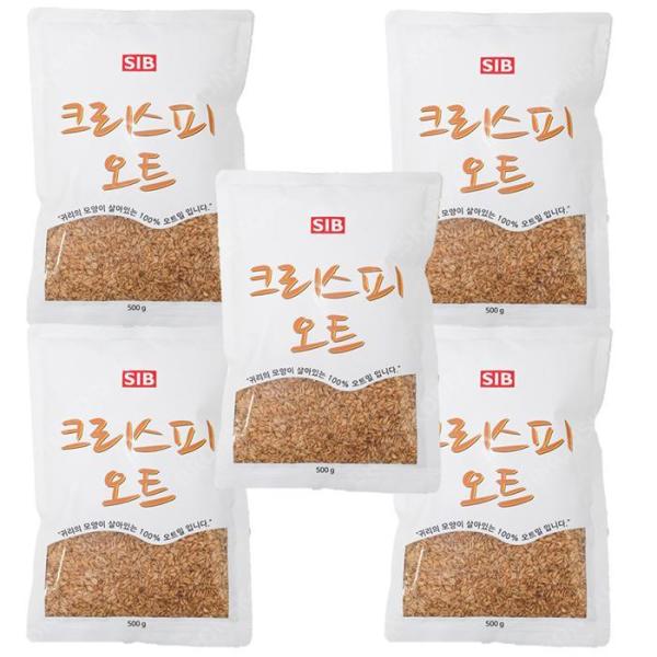 先人 クリスピーオート 500g 5個 トッピング オート麦 穀物バー タンパク質バー
