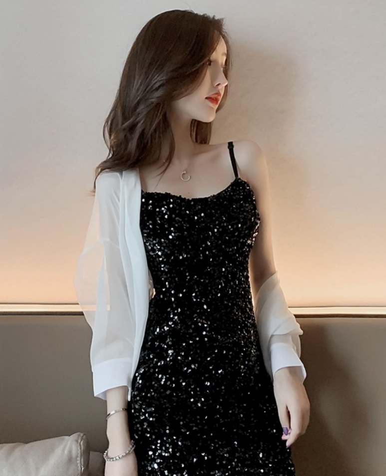 ワンピース デート ドレス ショート丈 スパンコール 可愛い きれいめ 上品 おしゃれ かっこいい 可愛い ラブリー キュート ガーリー クール モード系 セクシー エレガント 存在感 5,737円