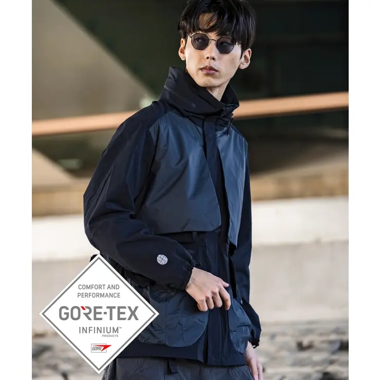 alk phenix(アルクフェニックス)Convoy jacket / Karu-Stretch Taffeta II x GORETEX SUPER LIGHT メンズ おしゃれ かっこいい ブラ