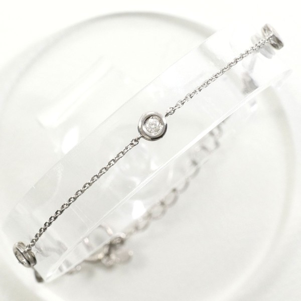 4℃ K18WG ホワイトゴールド アンクレット ブレスレット 4℃ K18WG