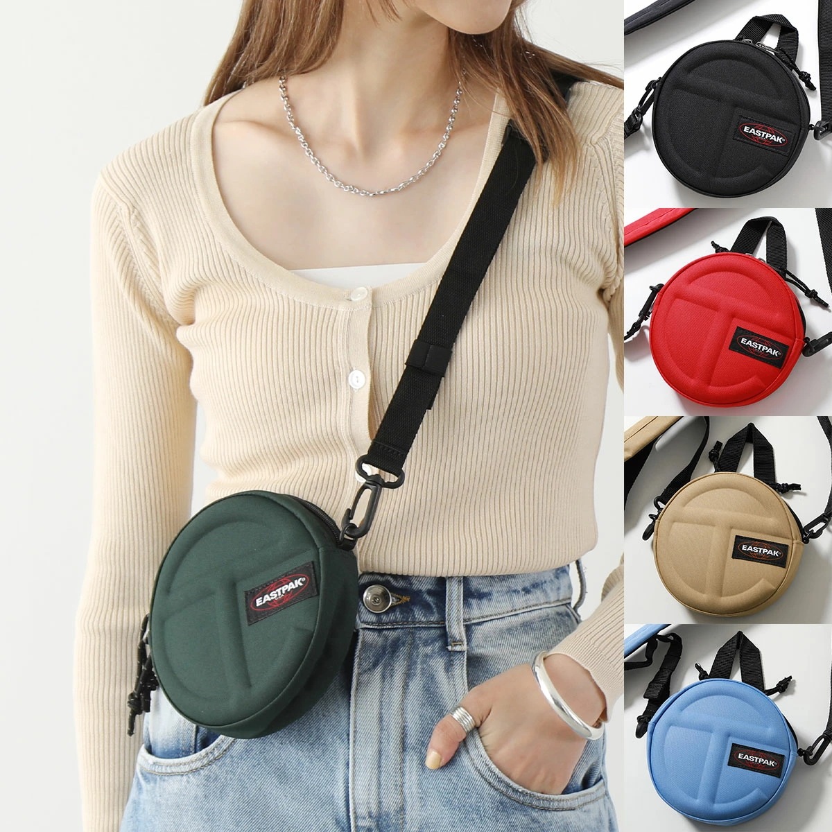 TELFAR × EASTPAK テルファー イーストパック ショルダーバッグ CIRCLE BAG サークル EK0A5BBC レディース メンズ ハンドル 鞄 カラー5色