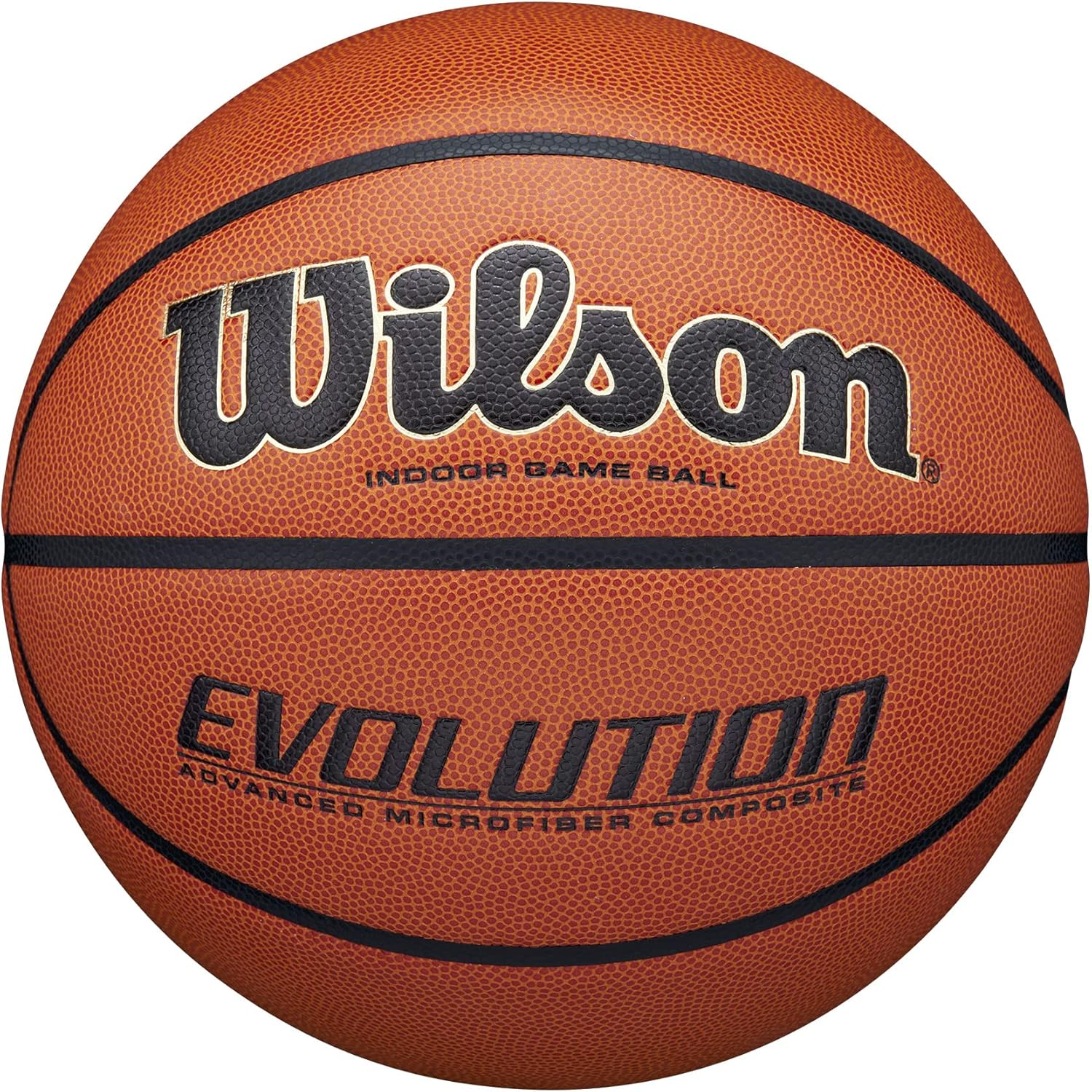 ブラックブラック Wilson(ウイルソン) 【日本正規品】バスケットボール EVOLUTION (エボリューション) 合成皮革 コンポジット インドア 推奨 ジュニア/レディース/メンズ 7号/6号