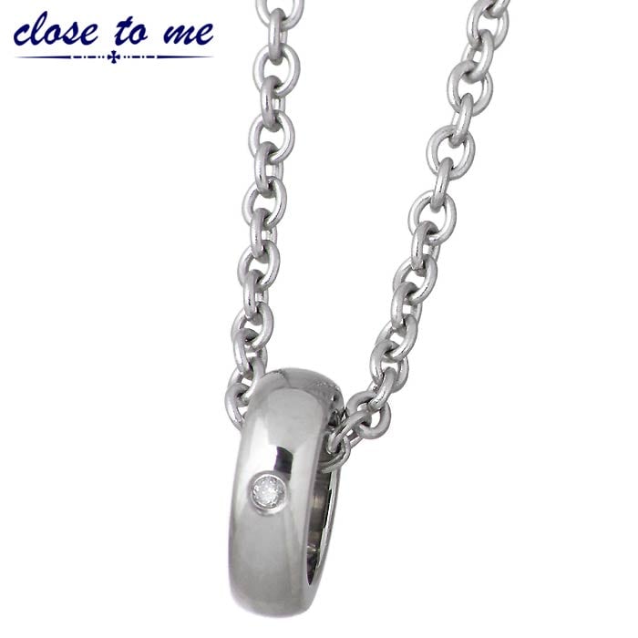 クロストゥーミー close to me ステンレス ネックレス ダイヤモンド 金属アレルギー対応
