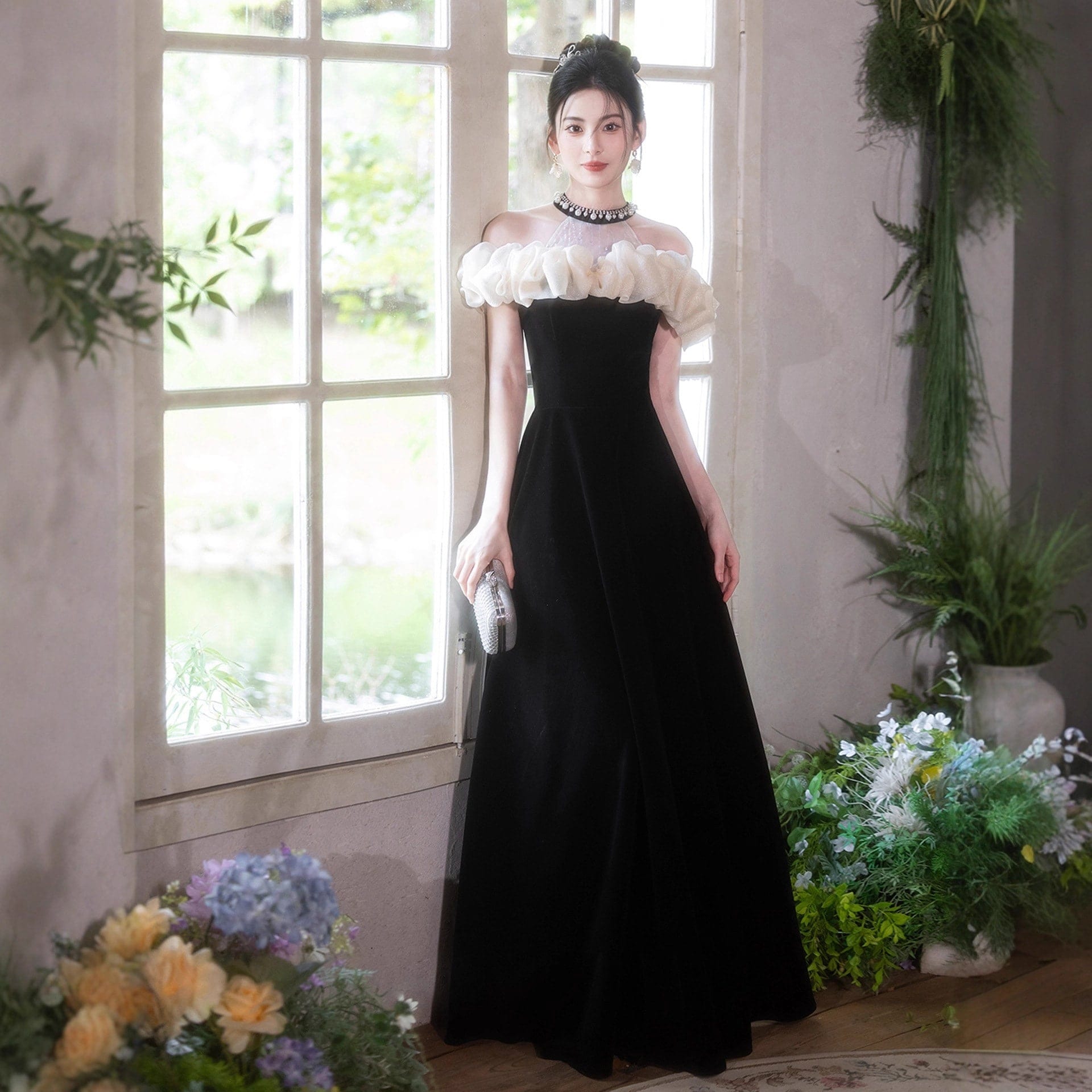 ドレス ワンピース ブラック パーティー 成人式 発表会 結婚式 ドレス お呼ばれパーティー ドレス