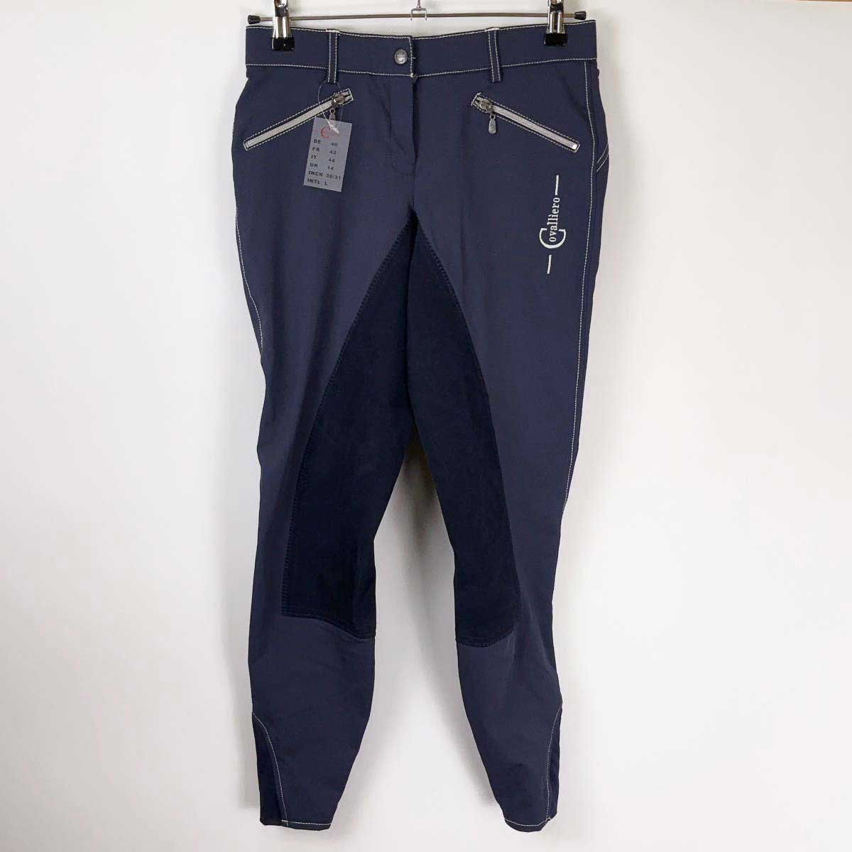 【中古・未使用品】Covalliero カバリエロ Riding Breeches Detroit キュロット 44 ネイビー レディース 乗馬 馬術