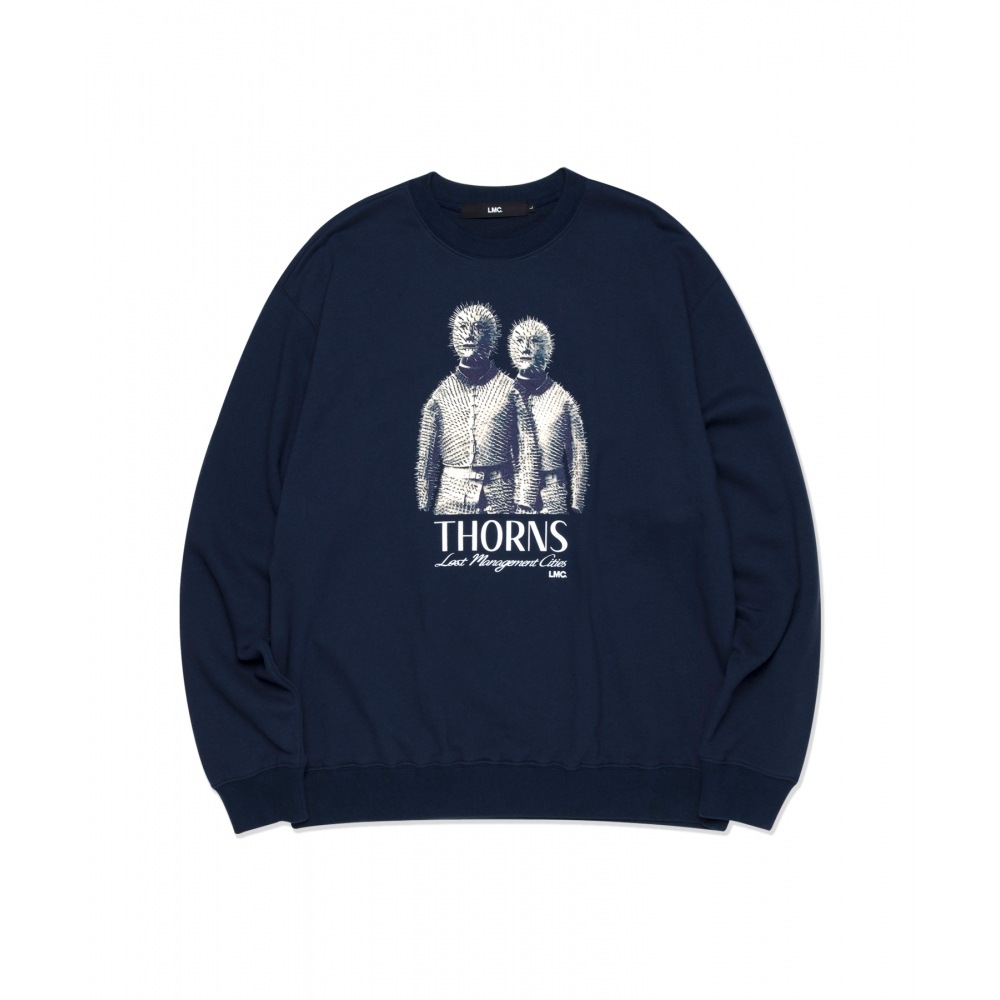 LMC LMC THORNS ARMOUR スウェットシャツ ネイビー