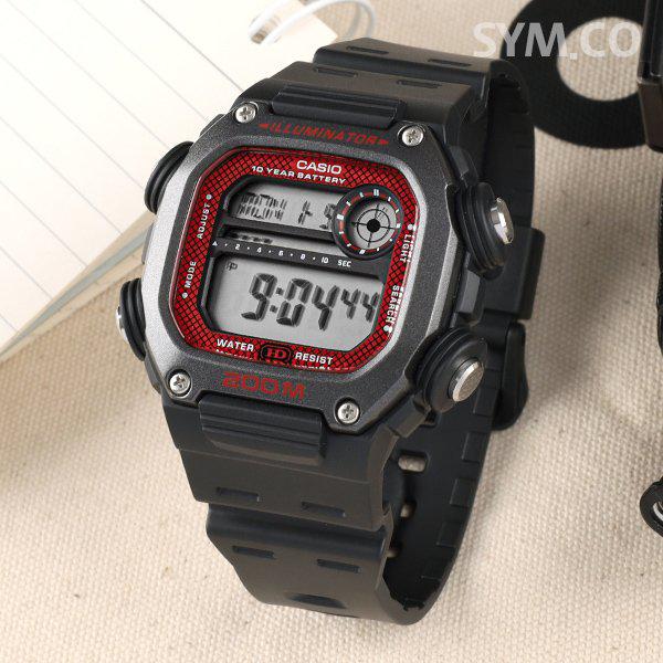 DW-291H-1B 軍人 軍用 防水 デジタル スポーツ メンズ ウレタン 腕時計 d