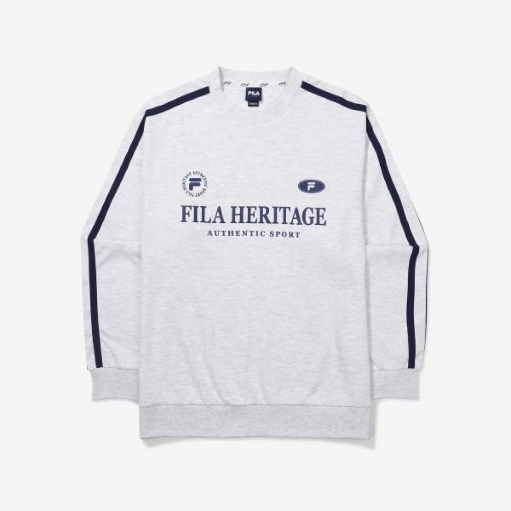 フィラ ニューヘリテージ ロゴポイント トレーナー FE2POF6101X_WTM