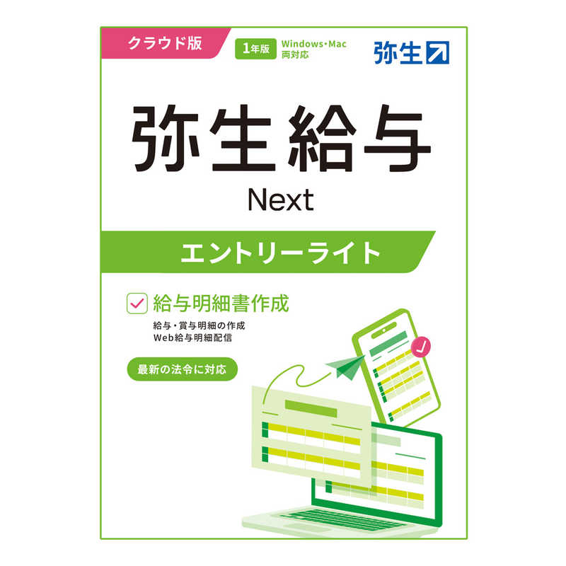 弥生　給与 Next エントリーライトプラン 通常版　GHAU0001E