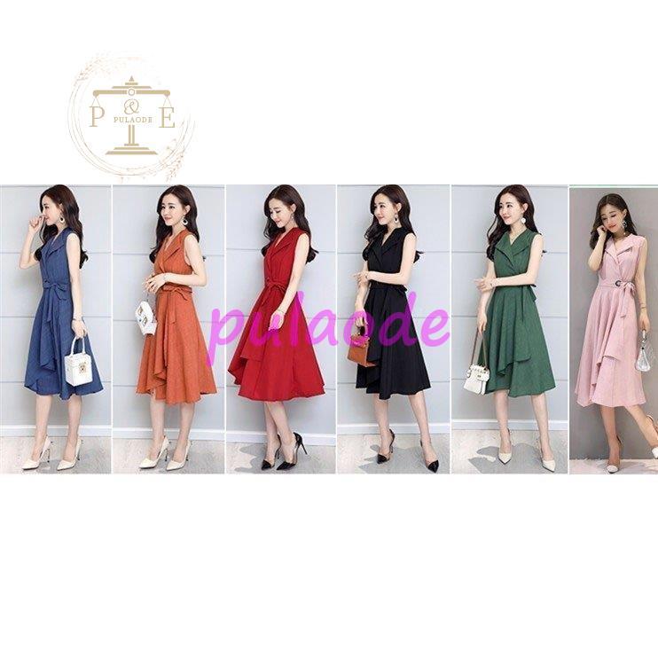 オフィスワンピース レディース マキシワンピース レディース 40代 きれいめ 上品 カジュアル 夏服 通勤 シャツワンピ 袖なし ポイント消化