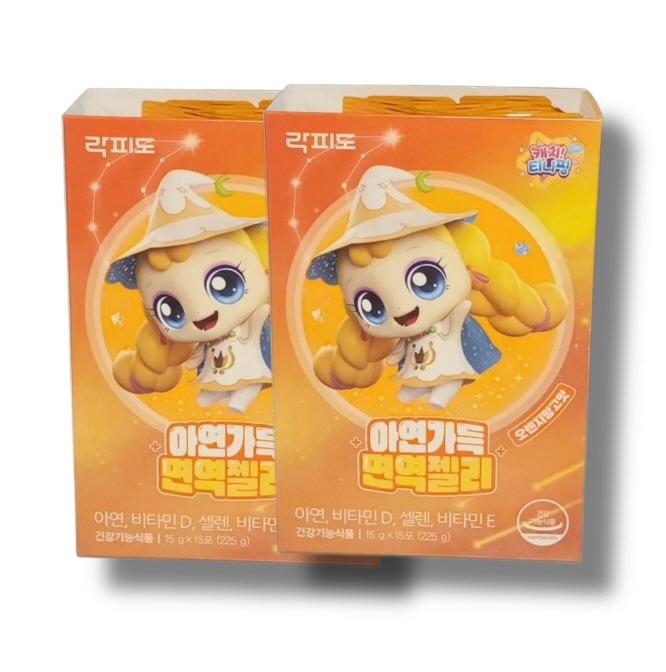 [1+1]ラクピド亜鉛たっぷり免疫ゼリー 15p, 2つ