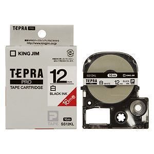 （まとめ買い）PROテープカートリッジ/白ラベル SS12KL 00020218 [x3]