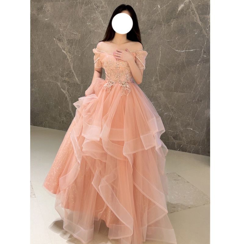 【2枚購入で 3oo円OFF！】女性のための大人のギフトドレスハイエンドのアート試験の豪華なホストの誕生日の婚約は着用できます