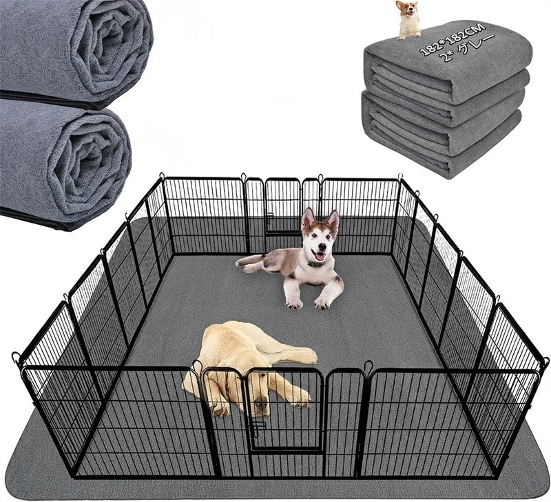 【2枚購入で100円OFF】ペットシーツ 大判 180x180cm 2枚セット おしっこマット 犬 繰り返し使える ペットマット 防水 速乾 消臭 滑り止め 犬 トイレシート ペット シーツ 洗える