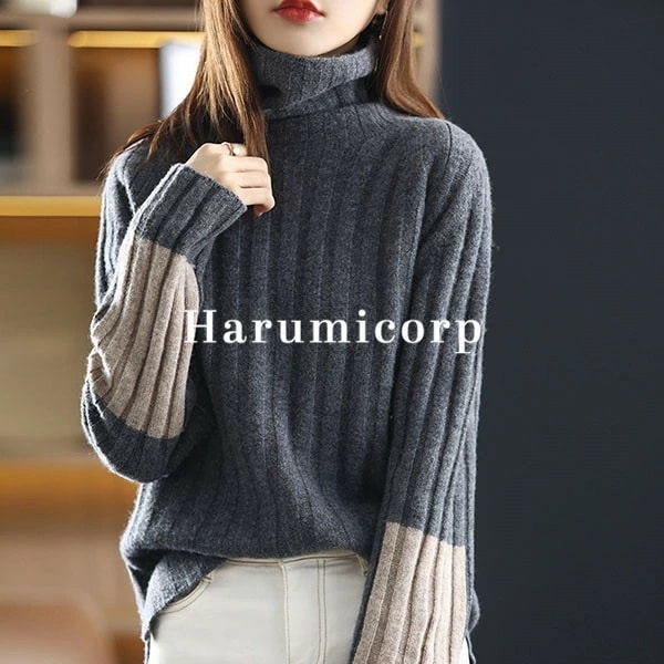 【即納】ニット セーター レディース 5色 40代 厚手 秋冬 ニットセーター ニットトップス タートルネック カットソー ニットソー ニットウェア 長袖 tシャツ おしゃれ 可愛い 大きいサイズ 体