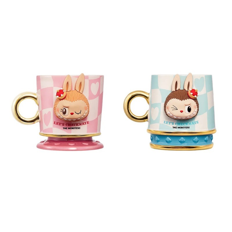 公式正規品POP MART LABUBU THE MONSTERS Lets Checkmate Series-Mug タンブラー マグカップ ティーカップ グラス 可愛い おしゃれ 誕生日