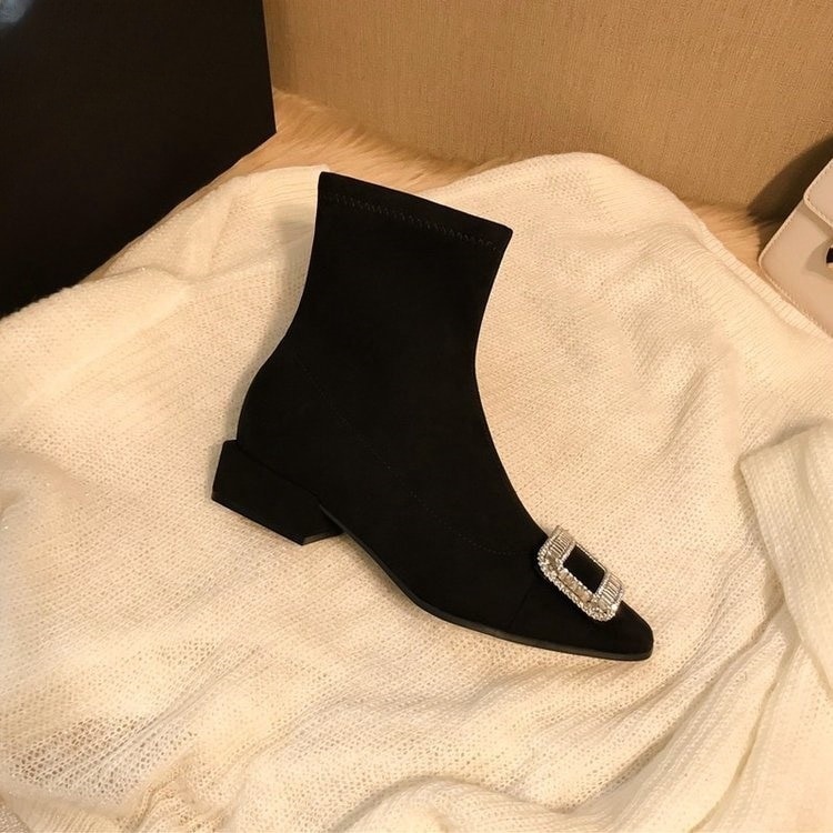 メガ割 新作 ファッション ポインテッドトゥ ショートブーツ エレガント ショートブーツ 毎日使うのが楽しい 4,979円