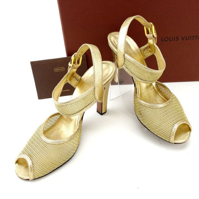 サンダル ＃36 ゴールド 中古