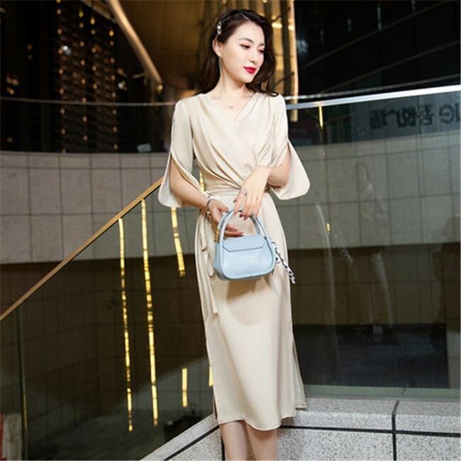 6色入荷 ミデイアム丈　ミディアム丈　ミディアムドレス 二次会ドレス フォーマルドレス　春 夏 秋 冬 パーティドレス 二次会 2次会 レース 成人式 同窓会 謝恩会 大学生 服装 入学式 卒業式