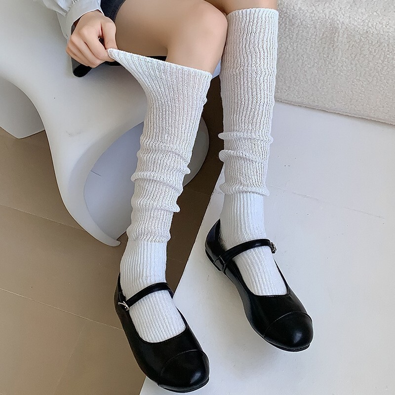 10個セット 2026秋冬無地ソックス女性用ミッド甘美少女積み重ねロングソックス 257,218円