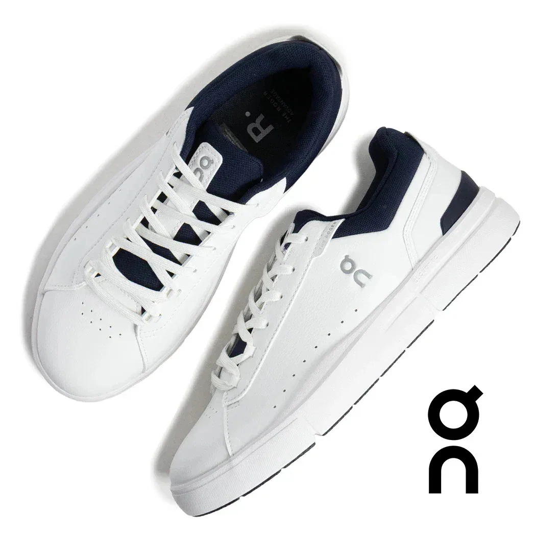 On オン THE ROGER ADVANTAGE ザ ロジャー アドバンテージ スニーカー WHITE NAVY ( レザー 白 ローテク ホワイト 紺 メンズ レディース 3MF30640148