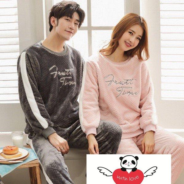 パジャマ もこもこ カップル ペアルック ペア カップル ペアパジャマ カップル お揃い プレゼントペアパジャマ 冬 カップル ペア