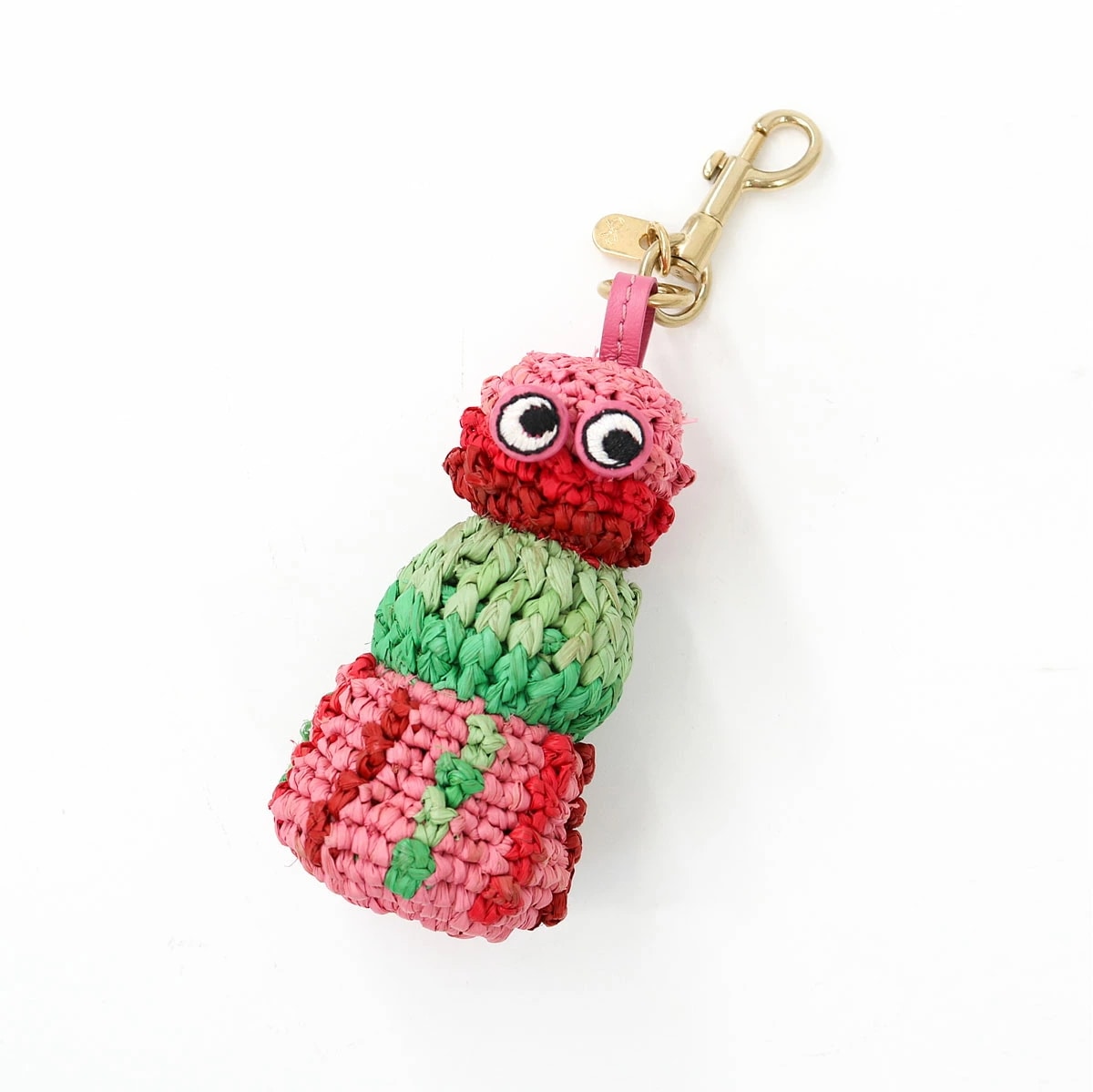 5050925201926 Charm Sea Urchin in Raffia ラフィア バッグチャーム キーホルダー ギフト プレゼント ブラ