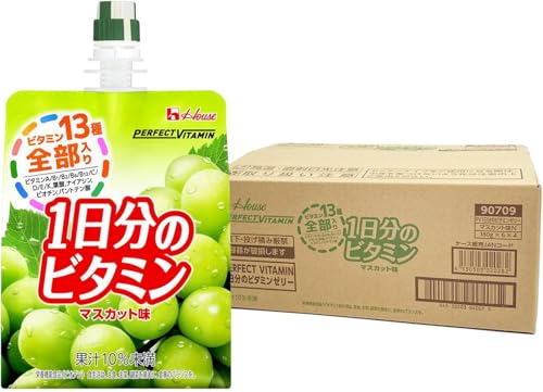 ハウスウェルネスフーズ PERFECT VITAMIN 1日分のビタミンゼリー マスカット味 180g×24袋