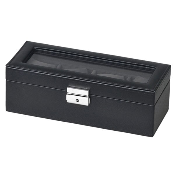 取寄品 Es prima エスプリマ 合皮4本時計ケース 4本 腕時計保存箱 SE83520BK