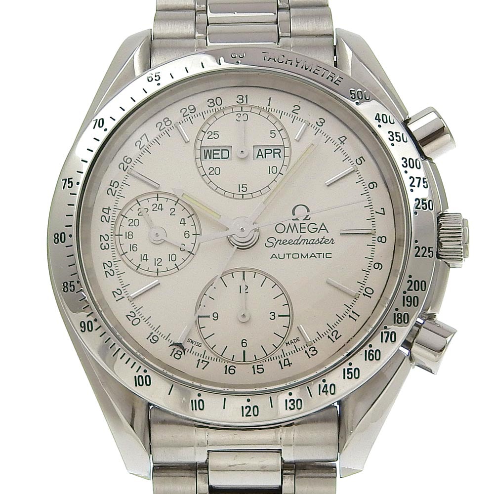 スピードマスター cal.1151 3521.30 腕時計 ステンレススチール 自動巻き クロノグラフ メンズ シルバー文字盤 中古品