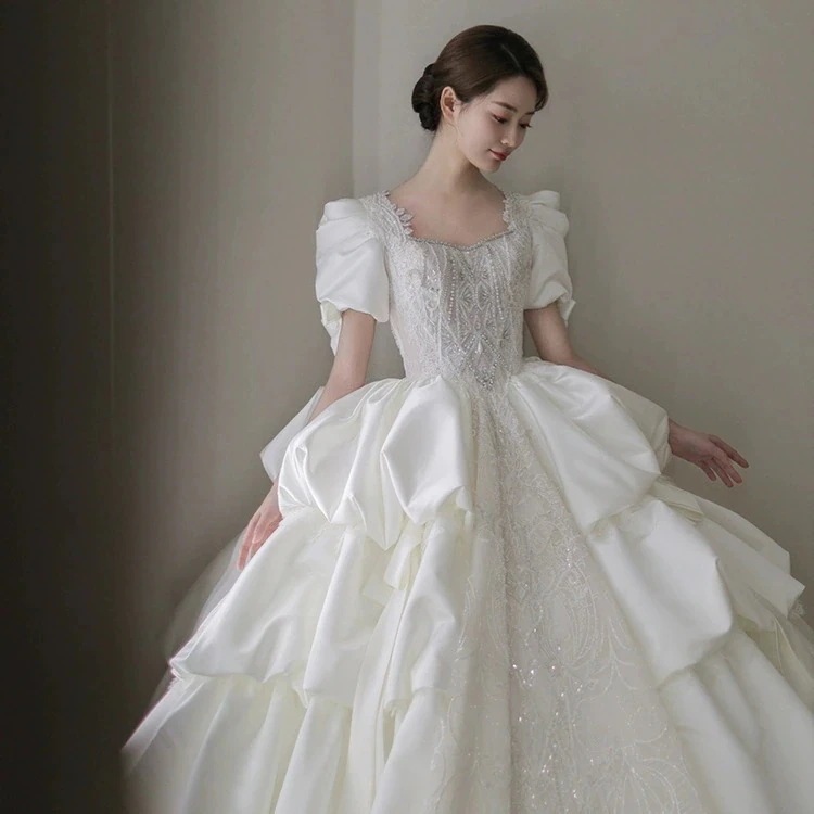 パーティードレス大人気 新商品 高級感 気質 花嫁ロングドレス 成人式 ドレス 演奏会 卒業式 ドレス 結婚式ワンピース ウェディングドレス ロングドレス