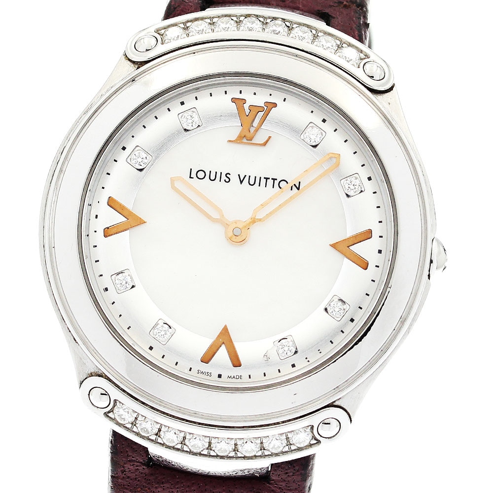ベルト訳あり ルイ・ヴィトン LOUIS VUITTON Q6J10 フィフティファイブ 8Pダイヤ クォーツ ボーイズ _914848【中古】