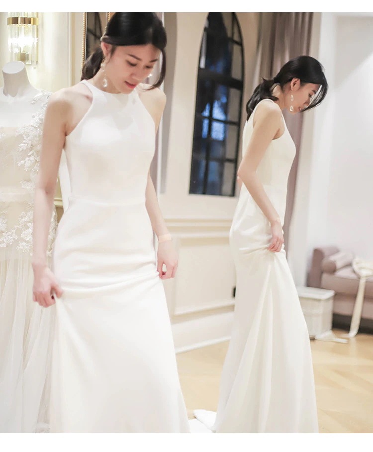 ウエディングドレス ノースリーブ 白 二次会 結婚式ドレス パーティードレス 安い エンパイア 花嫁 フォトウエディング ビーチフォト 前撮り 後撮り 披露宴 激安