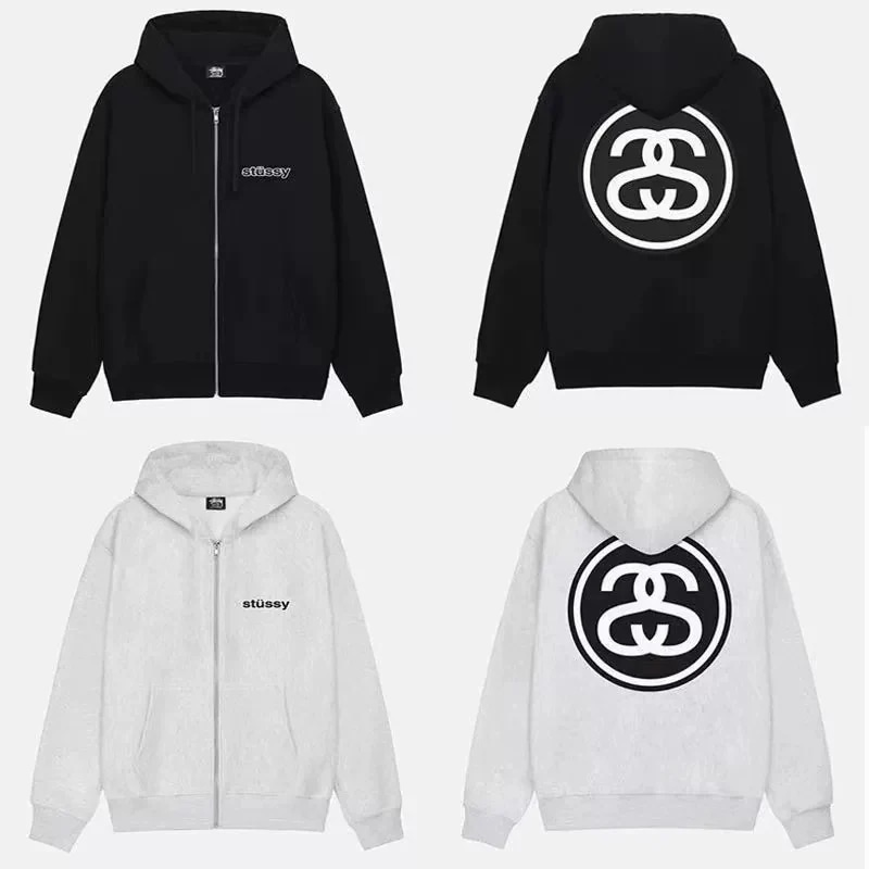 STUSSY SS-LINK ZIP HOOD スウェット パーカー 並行輸入品　1974970