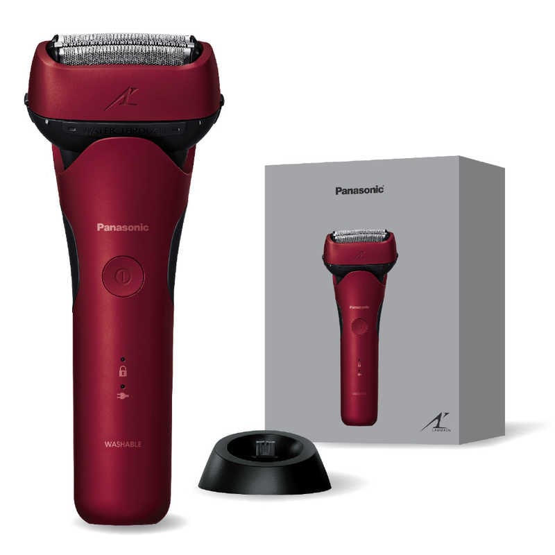 パナソニック　Panasonic　メンズシェーバー ラムダッシュ3 ［3枚刃 / AC100V-240V］ レッド　ES-L341D-R