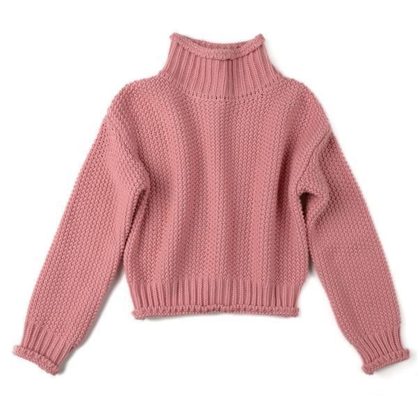 ニットセーター レディース 長袖 ワッフル編み ハイネック ワッフル編みニット トップス 着やせ 体型カバー ビッグシルエット