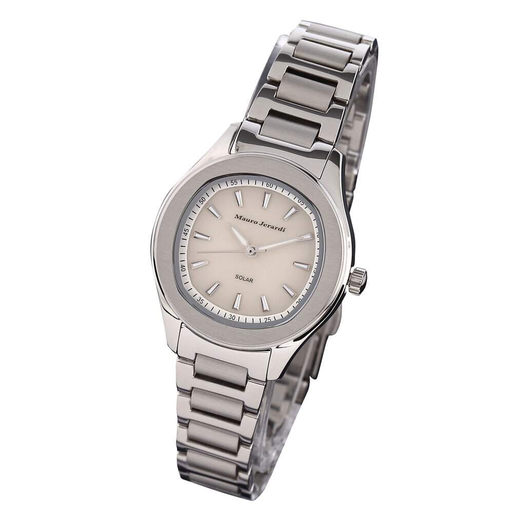 マウロジェラルディ 腕時計 レディース ウォッチ Mauro Jerardi ソーラー ホワイト文字