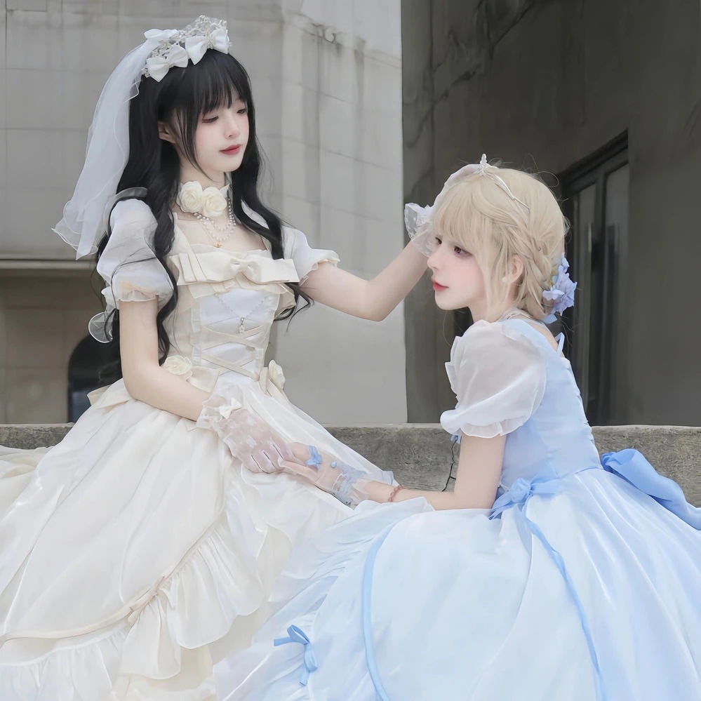 女性結婚式ロリータスカートイブニングドレス女性高貴でエレガントな成人式誕生日パーティースーパーチュチュスカート